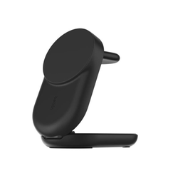 Belkin Ładowarka magnetyczna Qi2 25W, 3w1, składana, zasilacz 45W, czarna (WIZ037KQBK)