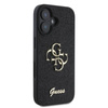 Guess Fixed Glitter Big 4G - Etui iPhone 16 (czarny) (GUHCP16SHG4SGK)