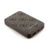 Guess 4G Leather Metal Logo - Power Bank 5000 mAh 15W (brązowy) (GUPB5LP4GEGW)