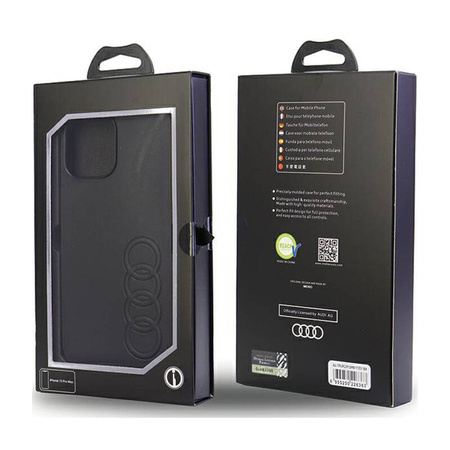 Audi Synthetic Leather - Etui iPhone 13 Pro Max (Czarny) (AU-TPUPCIP13PM-TT/D1-BK)
