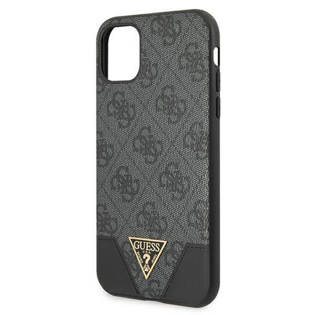 Guess 4G Triangle Collection - Etui iPhone 11 (szary) (GUHCN61PU4GHBK)