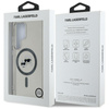 Karl Lagerfeld Button Karl & Choupette Heads Printed Logo MagSafe - Etui Samsung Galaxy S25 Ultra (czarny) (KLHMS25LHLSKCK)