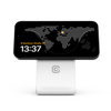 Crong MagSpot Stand - Ładowarka bezprzewodowa 2w1 z MagSafe do iPhone i AirPods (biały) (CRG-MSS-WHT)