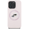 Karl Lagerfeld Silicone Double Heads And Circle MagSafe - Etui do iPhone 16 Pro Max (różowy) (KLHMP16XSKCHTCP)