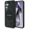 Guess 4G Round Patch Classic Logo MagSafe - Etui do Samsung Galaxy S25+ (czarny) (GUHMS25MP4PGRSGK)