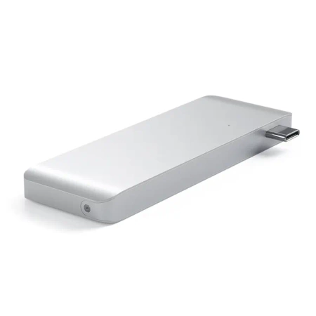Satechi Hub z USB-C na 2x USB, SD, microSD - Srebrny (ST-TCUPS)