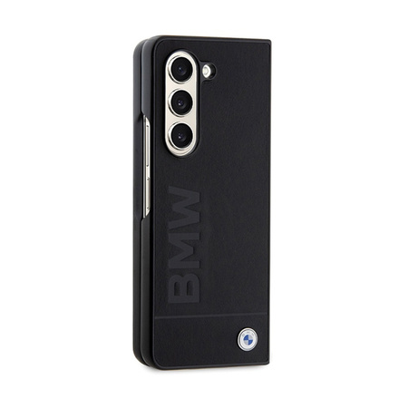 BMW Signature Logo Imprint - Etui Samsung Galaxy Z Fold 5 (czarny) (BMHCZFD5SLLBK)