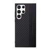 AMG Carbon Stripe & Embossed - Etui Samsung Galaxy S23 Ultra (czarny) (AMHCS23LBLSCA)