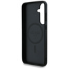 Guess 4G Round Patch Classic Logo MagSafe - Etui do Samsung Galaxy S25 (brązowy) (GUHMS25SP4PGRSGW)