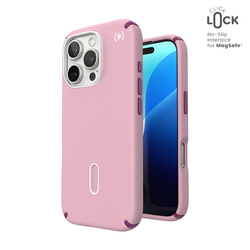 Speck Presidio2 Pro ClickLock & MagSafe - Etui iPhone 16 Pro (Wednesday Pink / Boysenberry Purple / White) (150700-3250)
