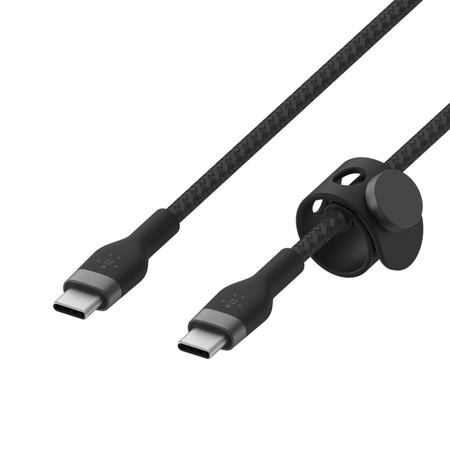 Belkin Kabel z USB-C na USB-C 2.0 pleciony silikonowy 2m czarny  (CAB011BT2MBK)