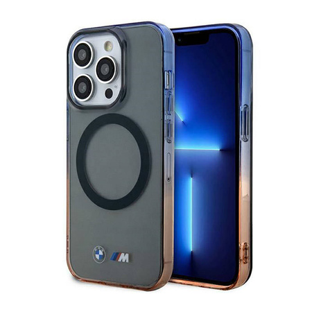 BMW Gradient Bumper MagSafe - Etui iPhone 14 Pro Max (Szary) (BMHMP14XHTGE)