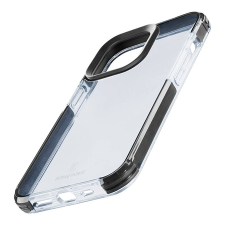 Cellularline Tetra Force Strong Guard - Etui iPhone 15 Pro z powłoką MICROBAN (przezroczysty) (TETRACIPH15PROT)