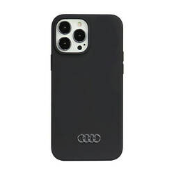 Audi Silicone Case - Etui iPhone 13 Pro Max (Czarny) (AU-LSRIP13PM-Q3/D1-BK)