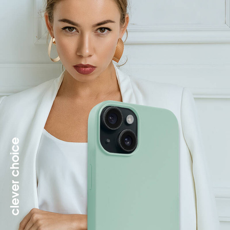 Crong Color Cover Magnetic - Etui iPhone 15 MagSafe (miętowy) (CRGCOLRMIP1561LGRN)