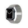 Crong Wave Band – Pleciony pasek do Apple Watch 38/40/41/42 mm (jasny szary) (CRG-40WAV-CMP)