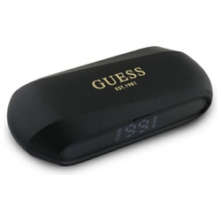 Guess Elongated Metalic Printed Logo - Słuchawki Bluetooth TWS + etui ładujące (czarny) (GUTWSC2MCDSK)