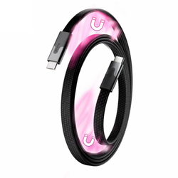 Statik MagStack Slim Pro - kabel USB-C - USB-C 1m, w nylonowym oplocie, płaski, zwijany magnetycznie (black) (PUP-0495-3FT-CC-BLK   )