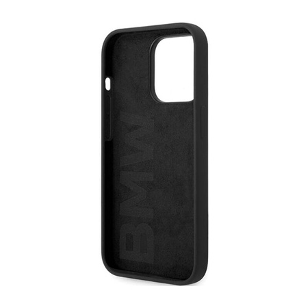 BMW Signature Liquid Silicone MagSafe - Etui iPhone 14 Pro Max (czarny) (BMHMP14XSILBK2)