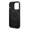 Karl Lagerfeld Silicone NFT Ikonik MagSafe - Etui iPhone 14 Pro (czarny) (KLHMP14LSNIKBCK)