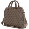Guess 4G Zipper Pocket Triangle Logo - Torba na notebooka 15" (brązowy) (GUCB15P4DPTW)