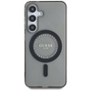 Guess Rhinestones Printed Classic Logo MagSafe - Etui do Samsung Galaxy S25 (czarny) (GUHMS25SPFTDTEK)