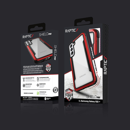 X-Doria Raptic Shield Pro - Etui Samsung Galaxy S22+ 5G (Antimicrobial Protection) (Red) (462839)