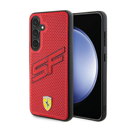 Ferrari Big SF Perforated - Etui Samsung Galaxy S24 (czerwony) (FEHCS24SPINR)