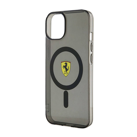 Ferrari Translucent MagSafe - Etui iPhone 14 (Czarny) (FEHMP14SURKK)