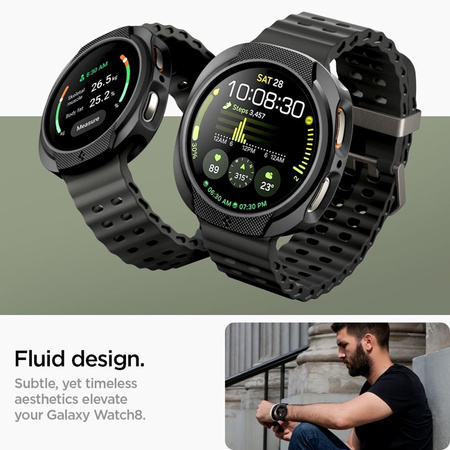 Spigen Liquid Air - Obudowa do Samsung Galaxy Watch 8 44 mm (Matte Black) (ACS09839)