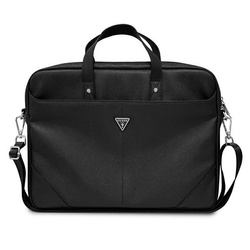 Guess Saffiano Triangle Logo Computer Bag – Torba na notebooka 16” (czarny) (GUCB15PSATLK)