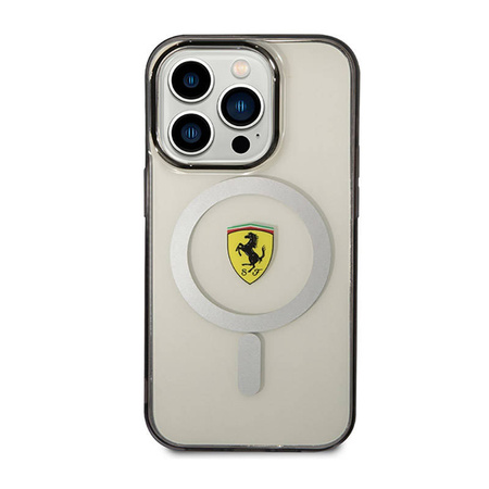 Ferrari Outline Magsafe - Etui iPhone 14 Pro (Przezroczysty) (FEHMP14LURKT)