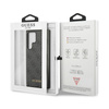 Guess 4G Metal Gold Logo - Etui Samsung Galaxy S24 Ultra (czarny) (GUHCS24LG4GFGR)