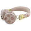Guess Peony Script Round Shape - Bezprzewodowe słuchawki nauszne Bluetooth ENC (brązowy) (GUBH70EPOSMW)