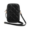 Guess Zip Quilted 4G - Torebka na telefon (czarny) (GUWBZPSQSSGK)