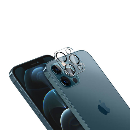 Crong Lens Shield - Szkło na aparat i obiektyw iPhone 12 Pro (CRG-LSIP12P)
