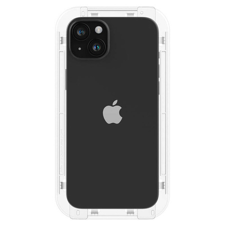 Spigen GLAS.TR EZ FIT FC - Szkło hartowane do iPhone 15 (Czarna ramka) (AGL06908)