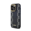 DKNY Leather Checkered Mono Pattern MagSafe - Etui iPhone 13 Pro Max (czarny) (DKHMP13XPCPVSLK)