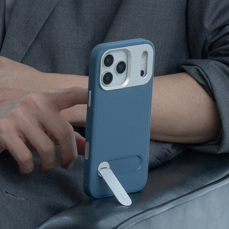 Moshi Kameleon MagSafe - Etui iPhone 17 Pro Max z funkcją podstawki (Dusk Blue) (99M2251120)