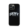 DKNY Liquid Silicone White Printed Logo MagSafe - Etui iPhone 13 Pro Max (czarny) (DKHMP13XSNYACH)
