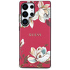Guess Grained Printed Flower Pattern MagSafe - Etui do Samsung Galaxy S25 Ultra (fuksja) (GUHMS25LPGNMPLMF)