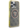 Guess IML Metal Glitter 4G Circle Triangle MagSafe - Etui do iPhone 16 Pro Max (brązowy) (GUHMP16XHG4PRTGW)