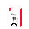 Crong Soft Link - Kabel 100W PD 5A USB-C do USB-C 120cm (czarny) (CRGSL120USCCBLK)