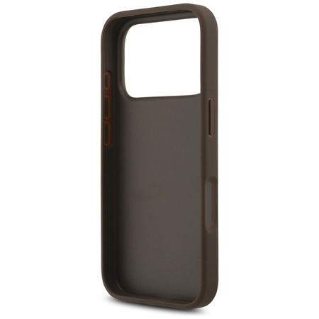 Guess 4G Big Logo - Etui iPhone 17 Pro (brązowy) (GUHCP17L4GMGBR)