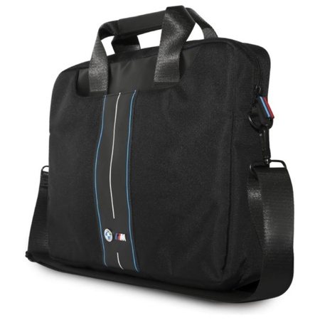 BMW Nylon Blue Stripe - Torba na notebooka 16" (czarny) (BMCB15COMPVSKL)