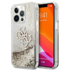 Guess Liquid Glitter 4G Big Logo - Etui iPhone 13 Pro Max (złoty) (GUHCP13XLG4GGO)
