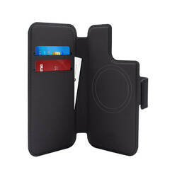 PURO Folio MagSafe Case – Etui iPhone 14 Pro / 13 Pro (czarny) (PUIP61PMAGFOLIOBLK)