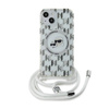 Karl Lagerfeld IML Crossbody Monogram Karl & Choupette Head MagSafe - Etui iPhone 15 / 14 / 13 (przezroczysty) (KLHMP15SHCKCKLCT)