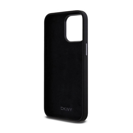 DKNY Liquid Silicone Metal Logo - Etui iPhone 15 Pro Max (czarny) (DKHCP15XSMCBSK)