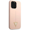 Guess Silicone Triangle Logo - Etui iPhone 13 Pro (różowy) (GUHCP13LSLTGP)